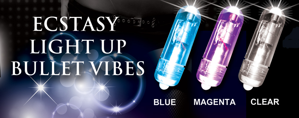 Ecstasy Light Up Bullet Vibes- Bachelorette Party Supplies - Vibrator