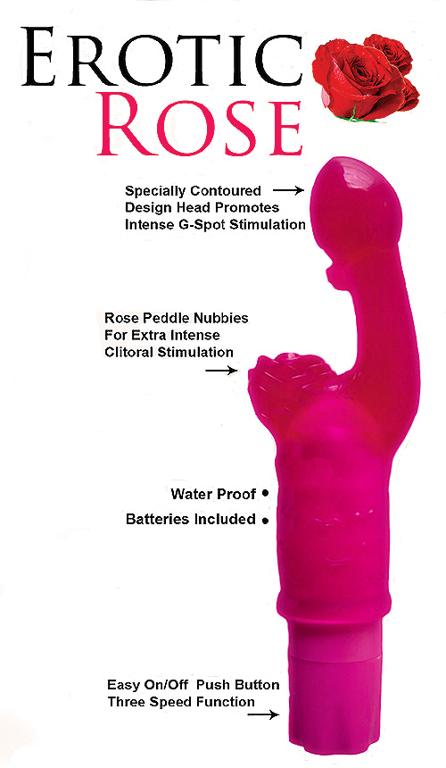 Erotic Rose Intimate Pleasure Vibrator Vibe - Bachelorette Party
