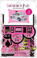 Bachelorette Party Car Art Decoration Kit Auto- Discount Supplies & Favors