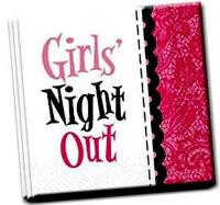 White LGBT Girls Night Out Bachelorette Party Cocktail Napkins