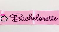 Cheap Pink Bachelorette Party Sash with Diamond Ring