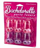 Bachelorette Party Pecker Shot Glasses Pink & Purple