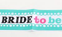 Tiffany Blue Bride to Be Sash for Bachelorette Parties and Bridal Showers