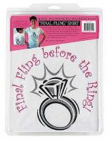 Bachelorette Party Final Fling Before the Ring White T Shirt
