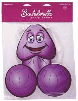 Pink & Purple Happy Penis Bachelorette Party String Banner - Pipedream Pecker Streamer