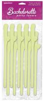 Penis Straws - Bachelorette Party 10 Pack of Pipedream Glow in the Dark Pecker Straws