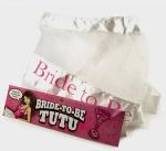 Bride to Be White Tutu with white Sash for Bachelorette Parties and Bridal Showers