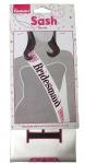 LGBT Bridesmaid Silk White Discount Sash 