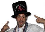 Groom to Be Bachelor Party Black Stovepipe Hat