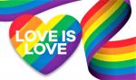 Love is Love Gay Pride Rainbow Tape_Caution 