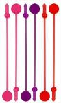 Khepher Colored Naughty Pecker Bachelorette Party Cocktail Stirrer Set