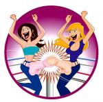 Dueling Dickies Game - Bachelorette Party Blow Up Pecker Doll