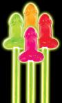 Bachelorette Party Supplies - Glow in the Dark Pecker Lolli Pop Sucker 