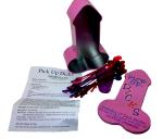 Pink Bachelorette Party Tin Pick Up Dicks Game with Stirrers and Shot Glass