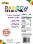 Bachelorette Party Candy Rainbow Peckermints by Hott