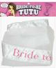 Bachelorette Party White Bride to Be Tutu with white sash