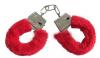 Bachelorette Party - Red Furry Handcuffs Metal
